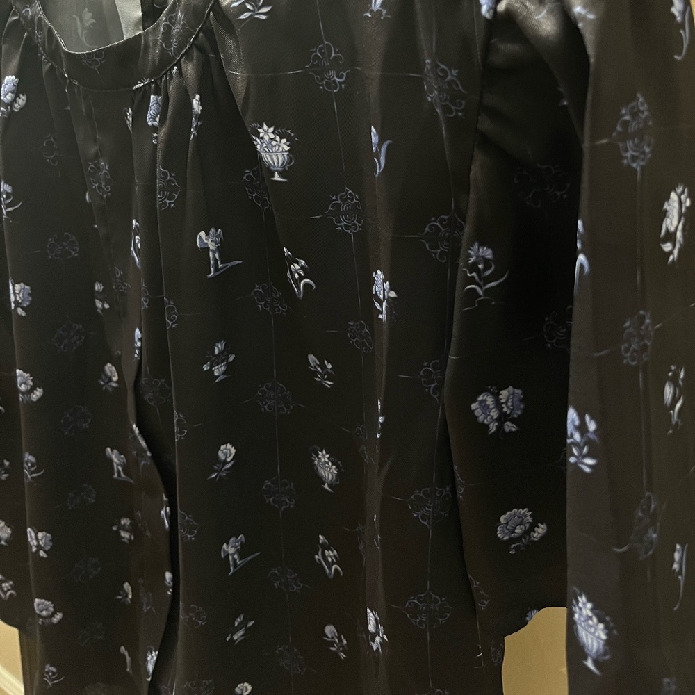 Pattern Silk Blouse - image 2